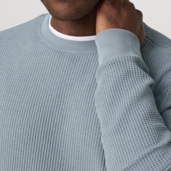 Vuori Jamestown Crew in Dusty Blue, Size Small - Picture 6 of 10